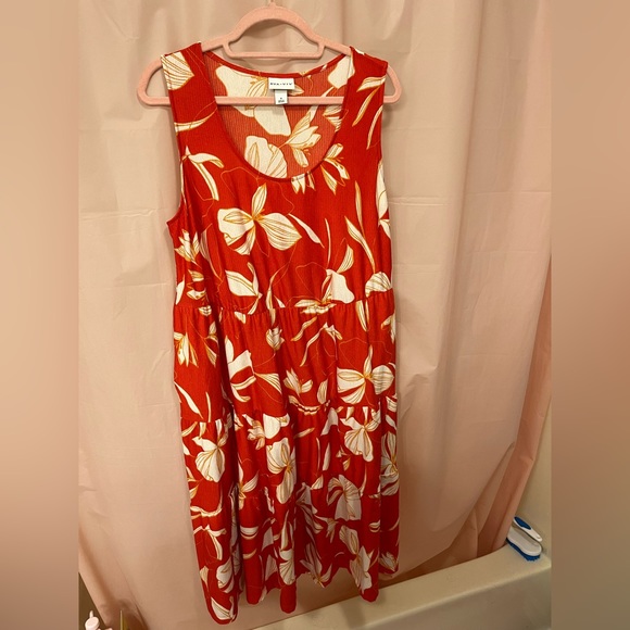 Ava & Viv Maxi Dress, XL, Floral Print - Picture 1 of 3